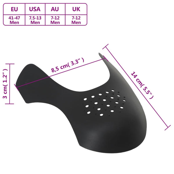 vidaXL Shoe Crease Protectors 2 Pairs EU 41-47 Plastic