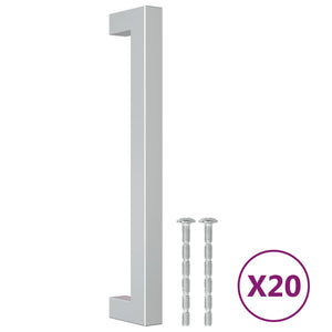Möbelgriffe Edelstahl Silber 160mm, 20er Set