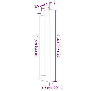 Möbelgriffe Edelstahl Silber 160mm, 20er Set