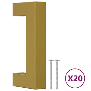 Goldene Möbelgriffe 64mm, 20er Set