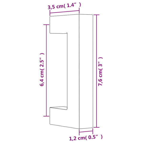 Goldene Möbelgriffe 64mm, 20er Set