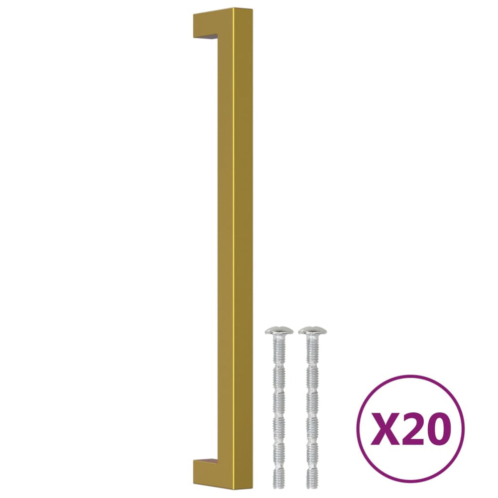 Goldene Möbelgriffe, 224 mm, 20 Stk.