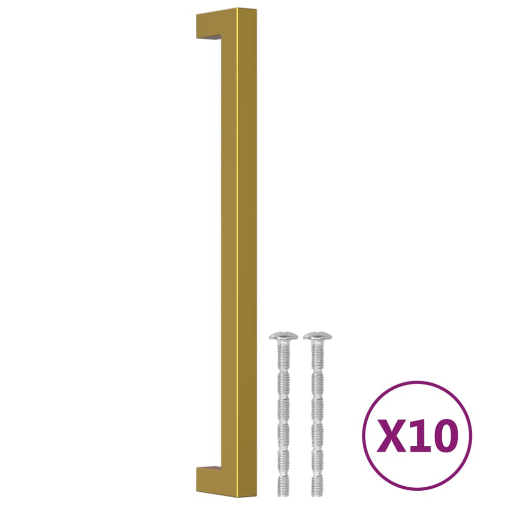 Goldene Möbelgriffe 224mm - 10er Set