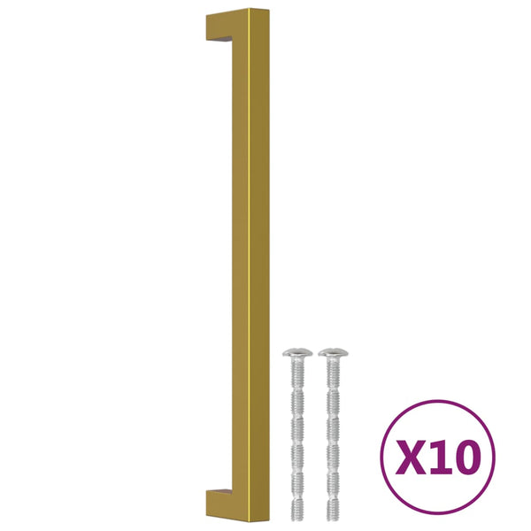 Goldene Möbelgriffe 224mm - 10er Set
