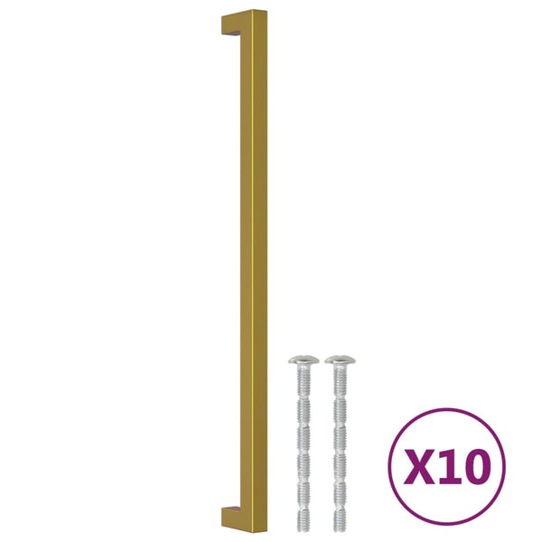 Goldene Möbelgriffe 320mm, 10er-Set