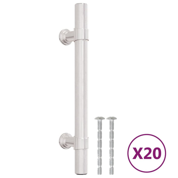 Möbelgriffe Edelstahl Silber 96mm - 20er Pack