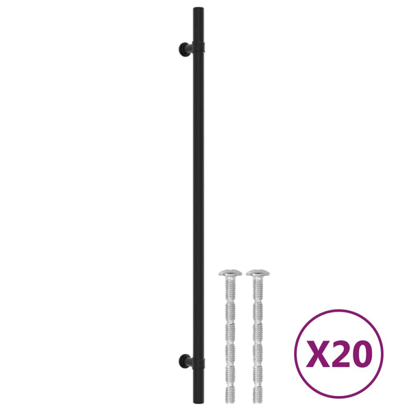 Möbelgriffe Schwarz 320mm Edelstahl - 20er Set