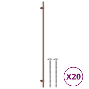 Möbelgriffe Bronze Edelstahl 480mm - 20er Set