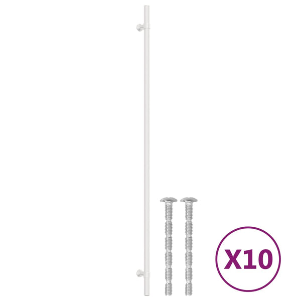 Möbelgriffe Edelstahl Silber 480 mm, 10er Set