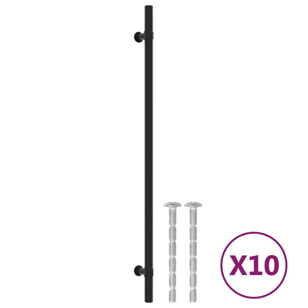 Möbelgriffe Schwarz Edelstahl - 10er Set, 320mm