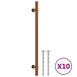 Bronzefarbene Möbelgriffe, 224 mm, 10er-Set