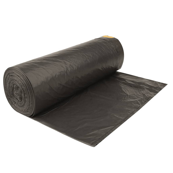 vidaXL Drawstring Bin Bags 250 pcs. Black 120 L