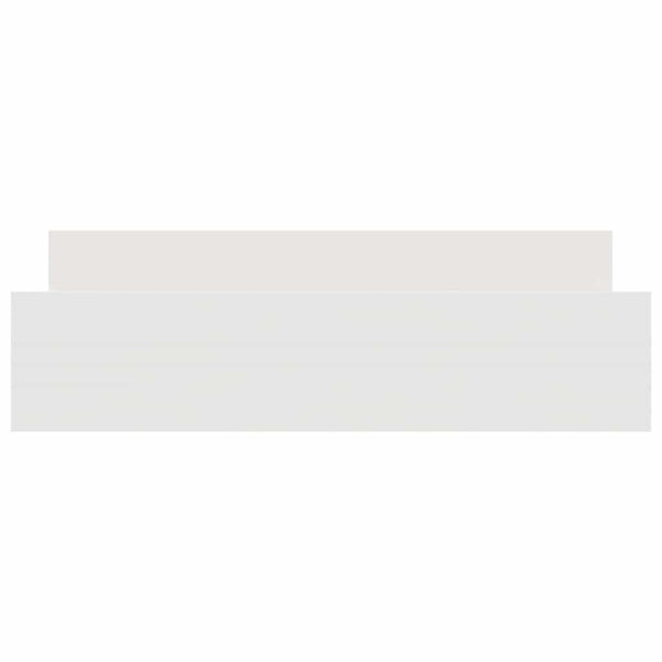 vidaXL Bed Frame with Headboard and Footboard White 200x200 cm