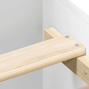 vidaXL Bed Frame with Headboard and Footboard White 200x200 cm
