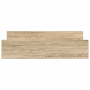 vidaXL Bed Frame with Headboard and Footboard Sonoma Oak 200x200 cm