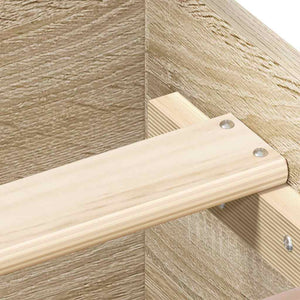 vidaXL Bed Frame with Headboard and Footboard Sonoma Oak 200x200 cm