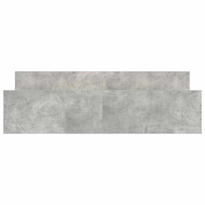 vidaXL Bed Frame with Headboard and Footboard Concrete Grey 200x200 cm