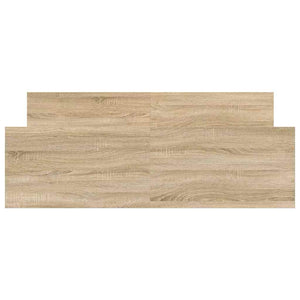 vidaXL Bed Frame with Headboard and Footboard Sonoma Oak 120x200 cm