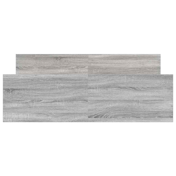 vidaXL Bed Frame with Headboard and Footboard Gray Sonoma 120x200 cm