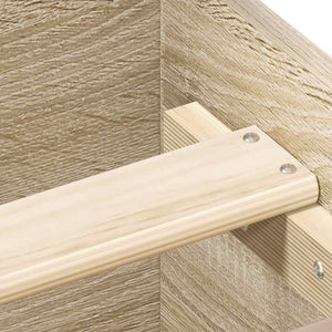 vidaXL Bed Frame with Headboard and Footboard Sonoma Oak 150x200 cm