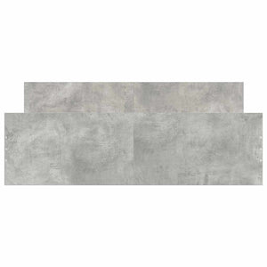vidaXL Bed Frame with Headboard and Footboard Concrete Grey 150x200 cm