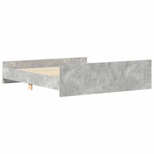 Bettgestell Betongrau 160x200 cm