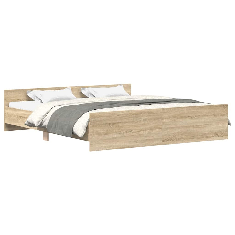 Bettgestell 180x200 cm Sonoma-Eiche