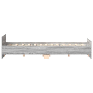 Bettgestell Grau Sonoma 180x200 cm
