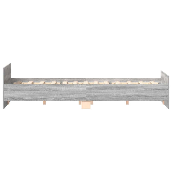 Bettgestell Grau Sonoma 180x200 cm