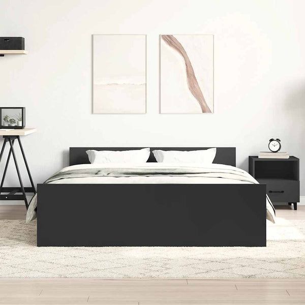 Bettgestell Schwarz 120x190 cm