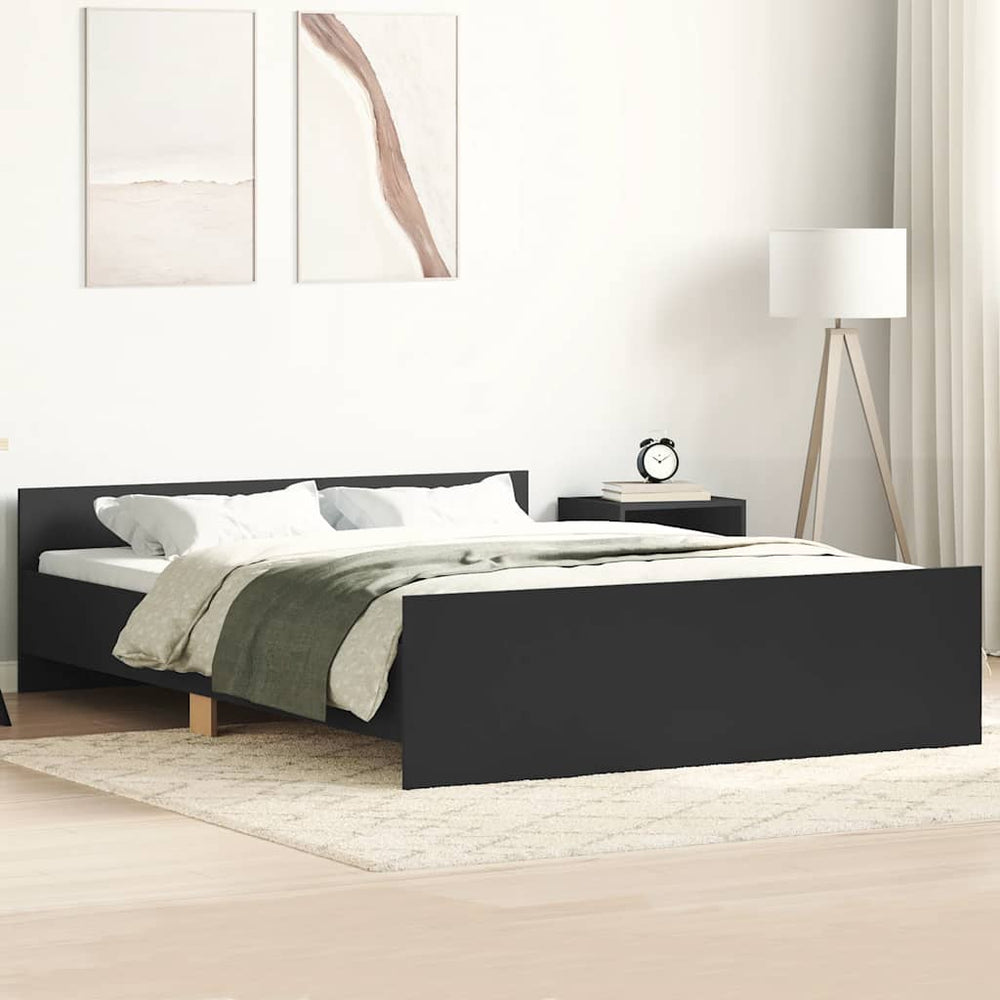 Bettgestell Schwarz 120x190 cm
