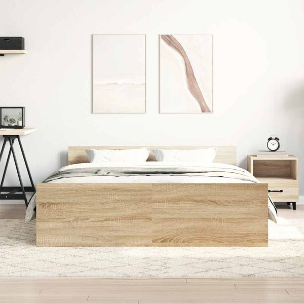 Bettgestell Sonoma-Eiche 120x190 cm