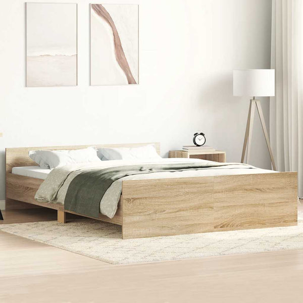 Bettgestell Sonoma-Eiche 120x190 cm