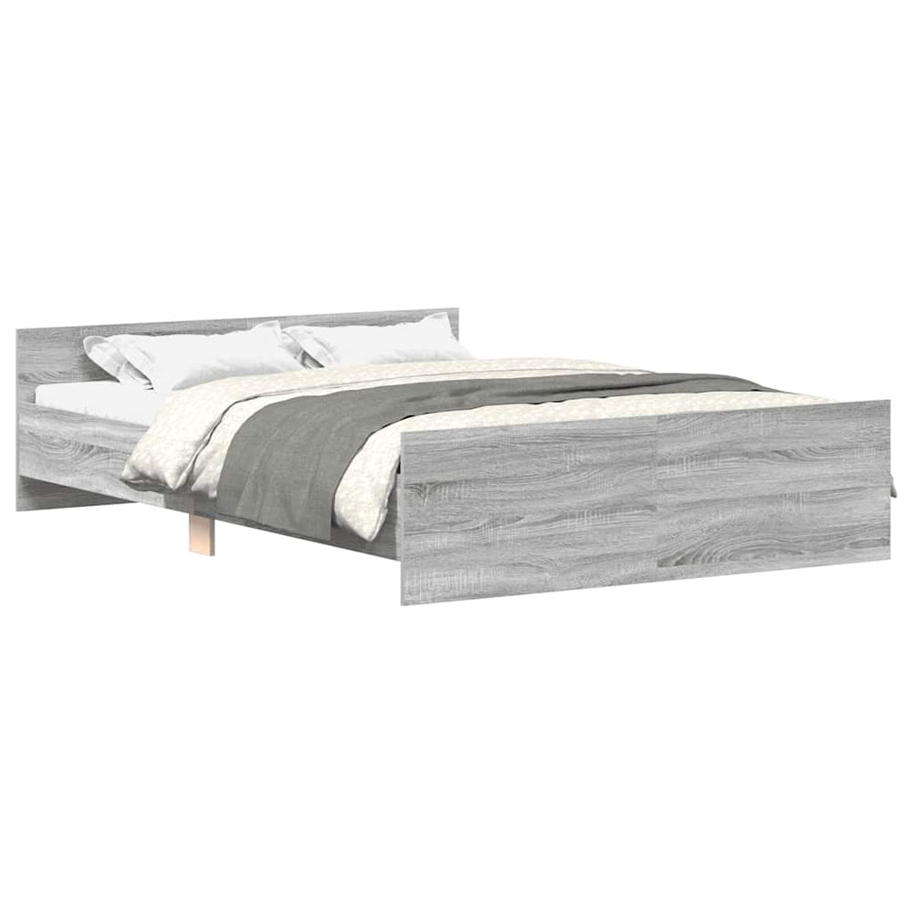 Bettgestell Grau Sonoma 120x190 cm