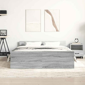 Bettgestell Grau Sonoma 120x190 cm