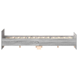 Bettgestell Grau Sonoma 120x190 cm