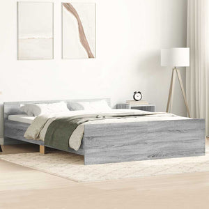 Bettgestell Grau Sonoma 120x190 cm