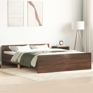 Bettgestell Braun Eiche 120x190 cm
