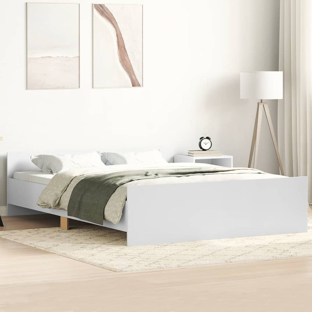 Bettgestell Weiß 140x190 cm