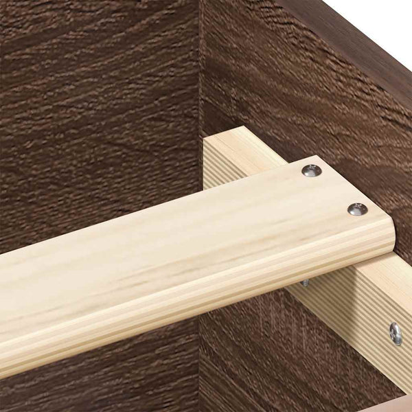 Bettgestell Braun Eiche 140x190 cm