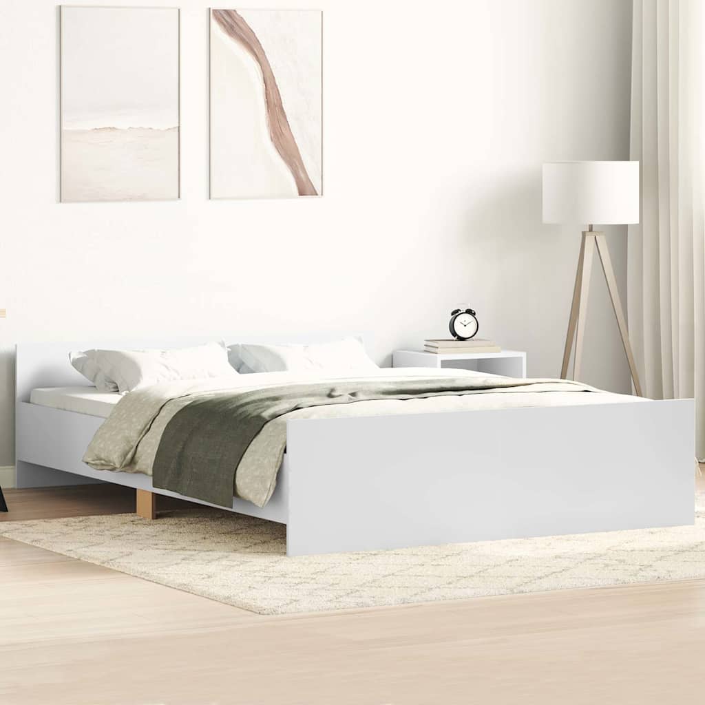 Bettgestell Weiß 135x190 cm