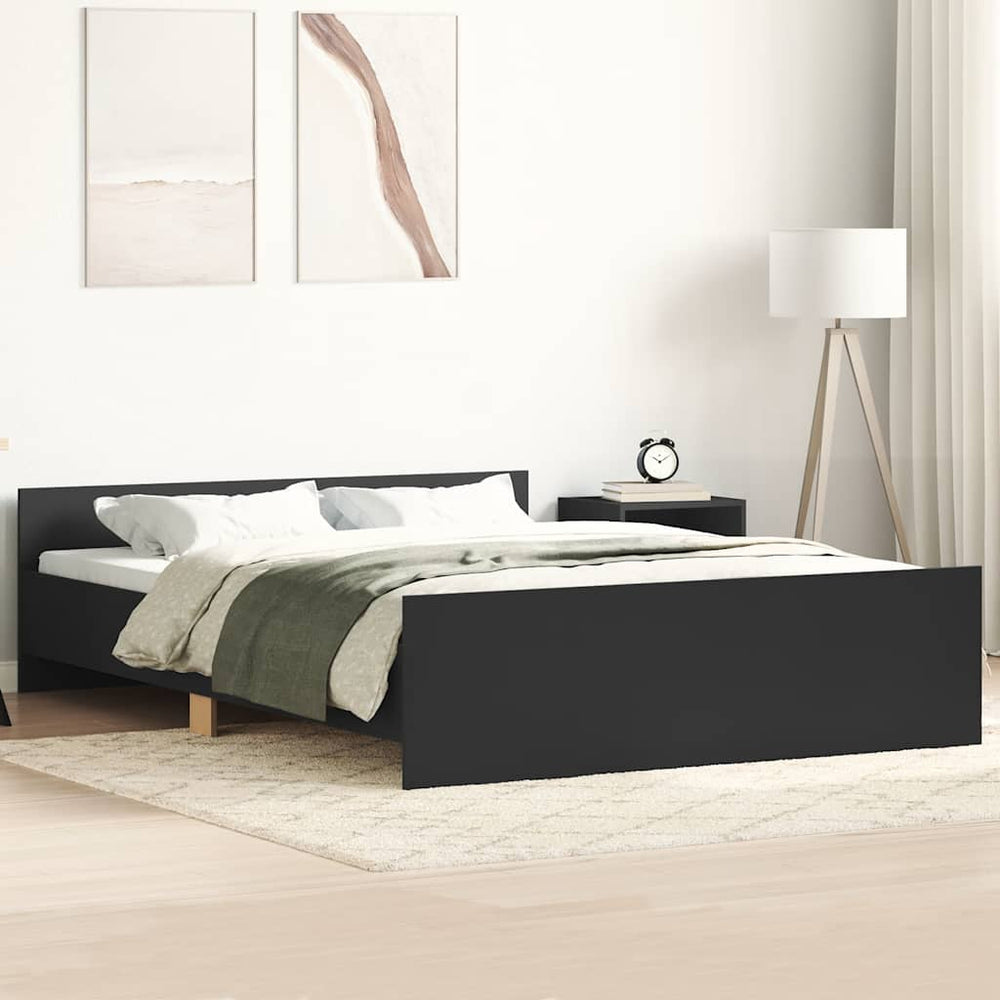 Bettgestell Schwarz 135x190 cm