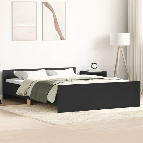 Bettgestell Schwarz 135x190 cm