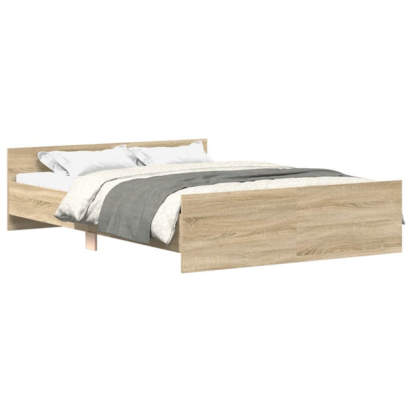 Bettgestell Sonoma-Eiche 135x190 cm