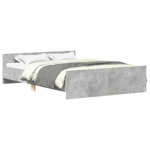Bettgestell Betongrau 135x190 cm
