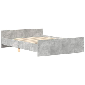 Bettgestell Betongrau 135x190 cm