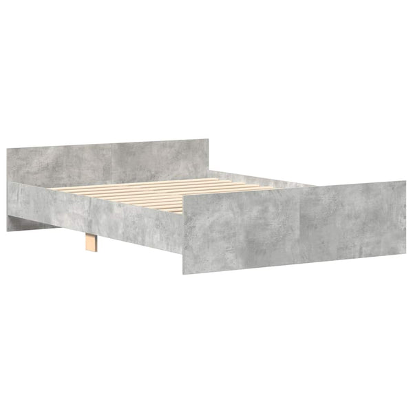 Bettgestell Betongrau 135x190 cm