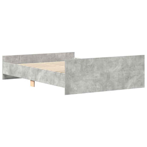 Bettgestell Betongrau 135x190 cm