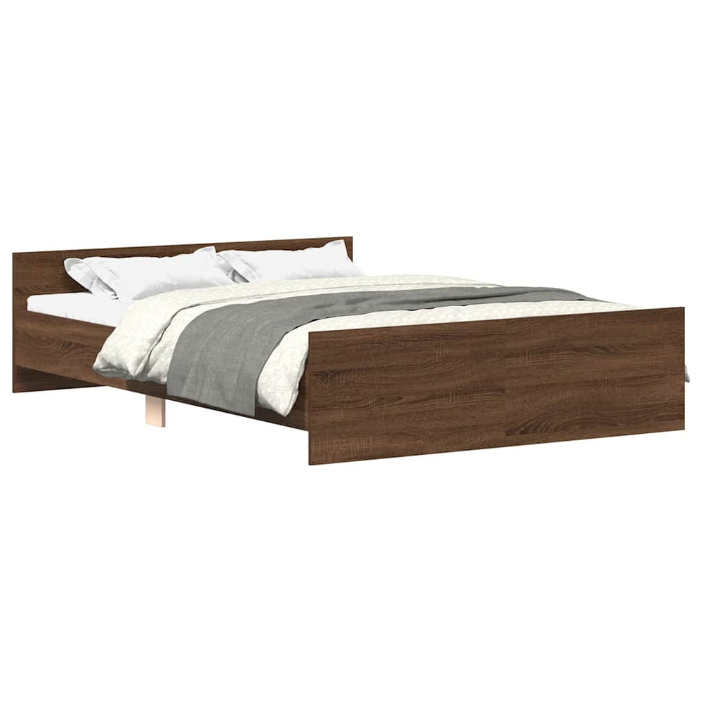 Bettgestell Braun Eiche-Optik 135x190 cm