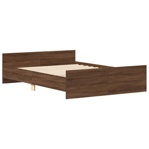 Bettgestell Braun Eiche-Optik 135x190 cm